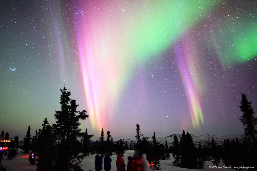 Aurora Borealis In Alaska On 03 25 2014 Galactic Images
