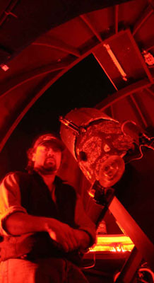 John Chumack photo with telescope