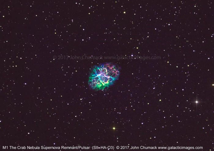 M1 The Crab Nebula Pulsar, Narrow band