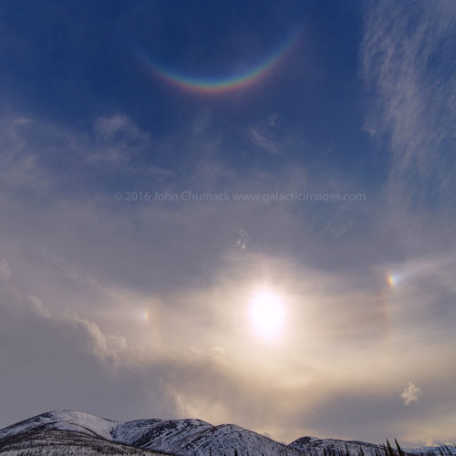 White Mountains Alaska 03-27-2016 Sun Dogs, Solar Halo, & Circum