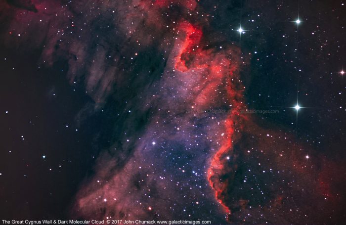 The Great Cygnus Wall & Dark Molecular Cloud
