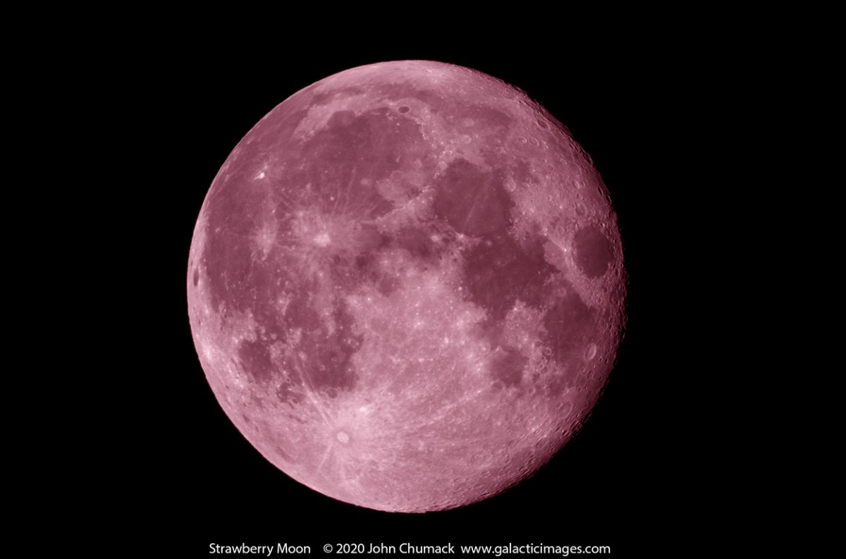The Strawberry Moon in June Galactic Images