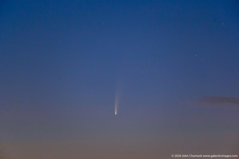 Comet NEOWISE Closeup Binocular View Galactic Images