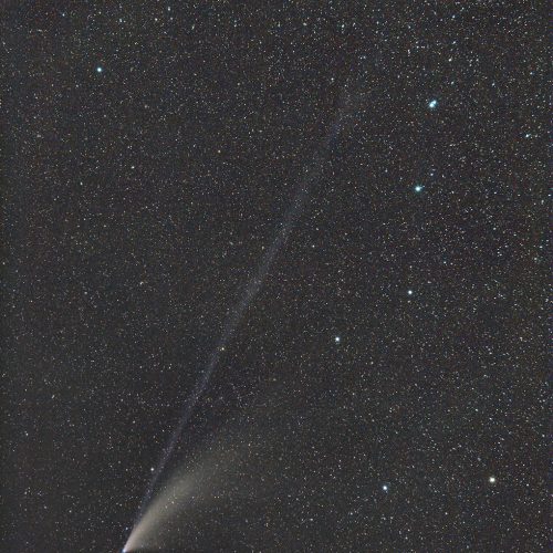 Comet NEOWISE c/2020 F3, as it moved past the Big Dipper