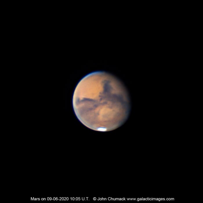The Planet Mars Close-up on 09-06-2020