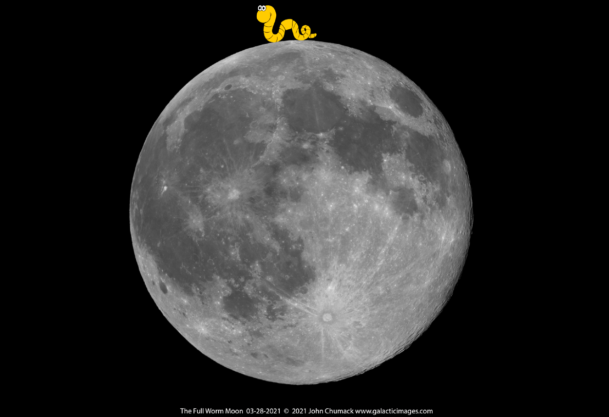 The Full Worm Moon on 03-28-2021