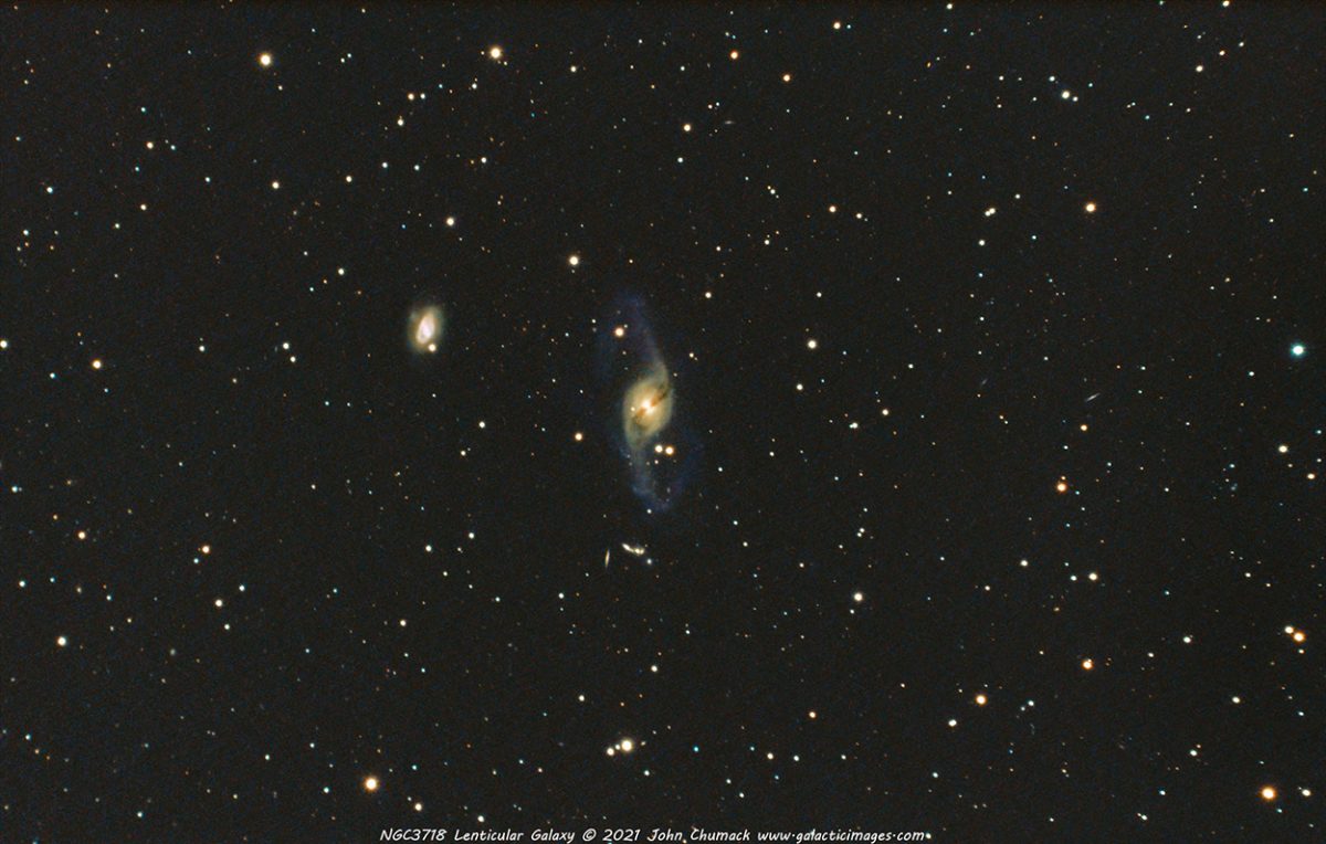 NGC3718 The Ornament Galaxy Galactic Images