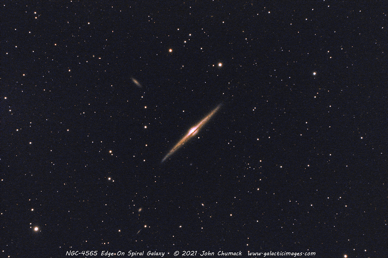 NGC-4565 Edge on Spiral Galaxy