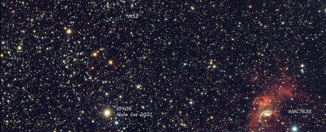 V1405 Nova Cas 2021Nova in Cassiopeia at 5.4 magnitude