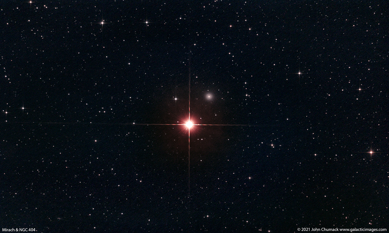 Mirach - Beta Andromedae & NGC 404 Mirach's Ghost!