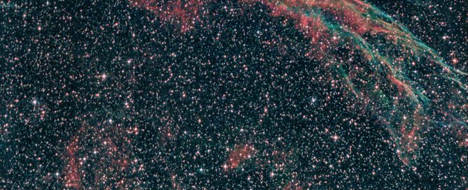 52 Cygni and NGC6960 The Veil Nebula or Witches broom nebula