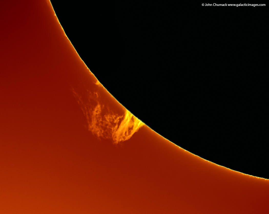 Sun with Large Solar Prominence on 02-05-2022