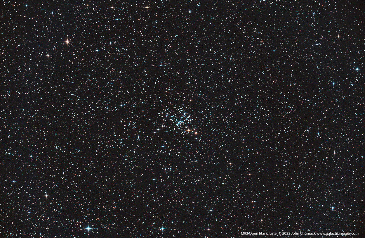 M93 Open Star Cluster in Puppis