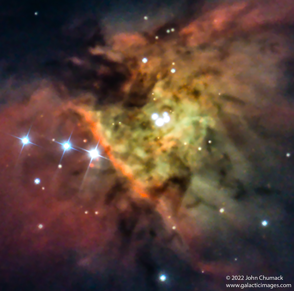 Theta 1 Orionis - The Trapezium Open Star Cluster