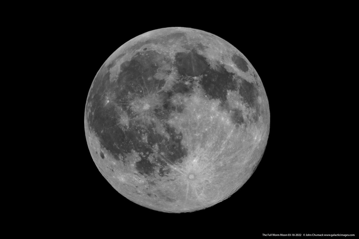The Full Worm Moon on 03-18-2022