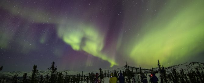 Aurora Borealis in the White Mountains of Alaska in 2022