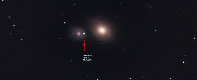 NGC4647 Spiral galaxy with type 1a Supernova