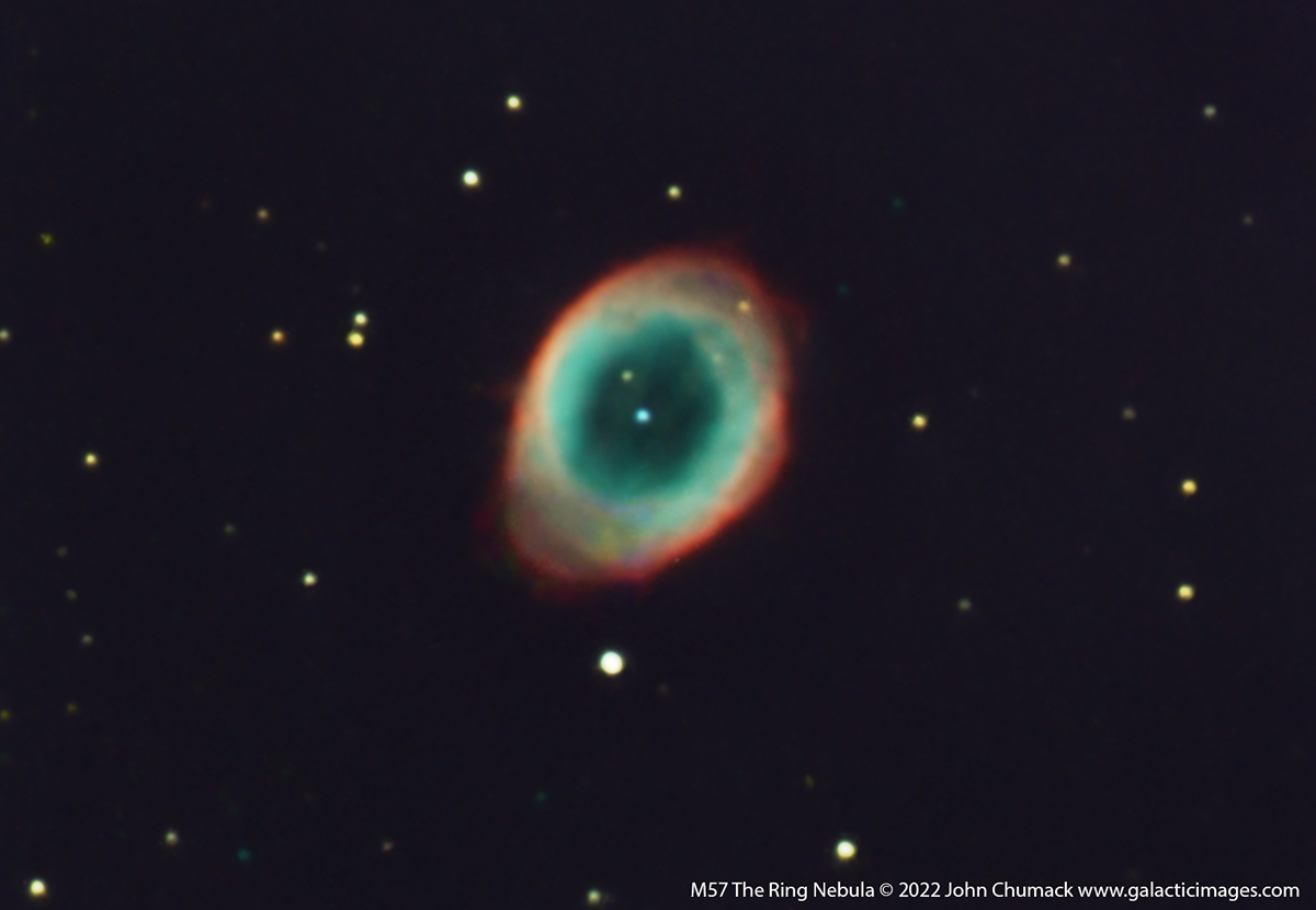 Close-up of a Dying Star, M57 The Ring Planetary Nebula in Lyra