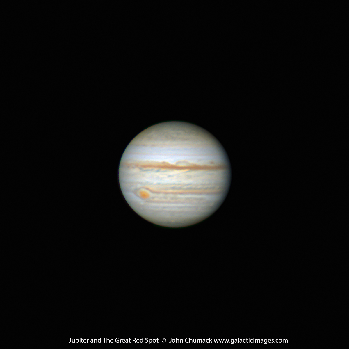 Jupiter and The Great Red Spot on 08-03-2022