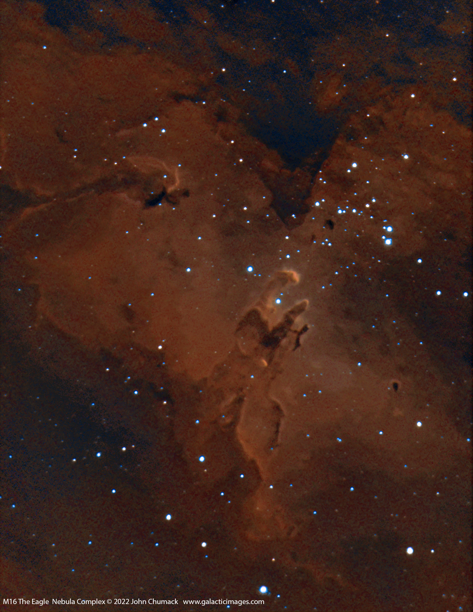 M16 The Eagle Nebula Complex (Pillars of Creation)