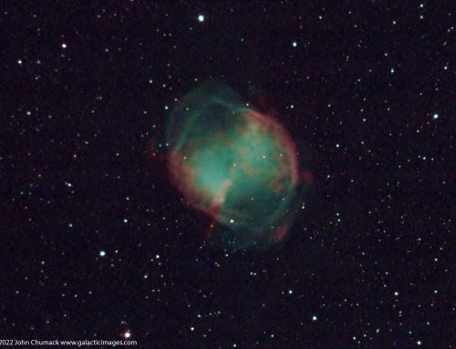M27 The Dumbbell or Apple Core Planetary Nebula – A Close-up of a dying star
