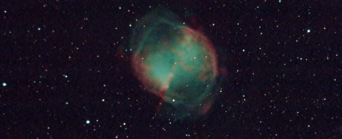 M27 The Dumbbell or Apple Core Planetary Nebula,