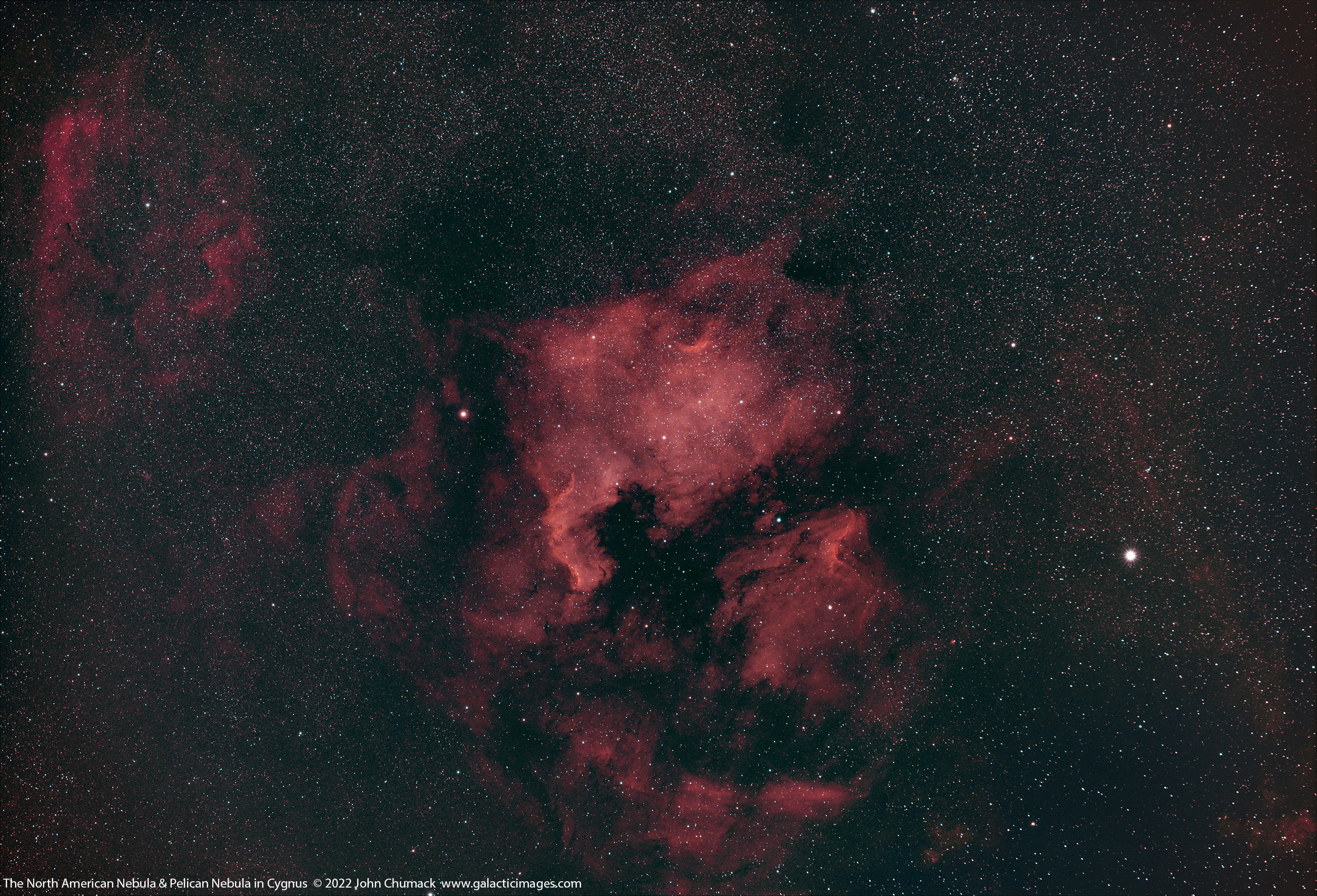 The North American Nebula & Pelican Nebulae Complex