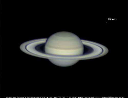 Saturn & Moon Dione on 08-27-2022