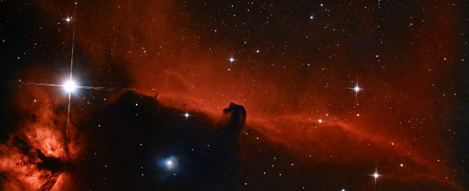 The Horsehead Nebula (also known as Barnard 33) in Orion