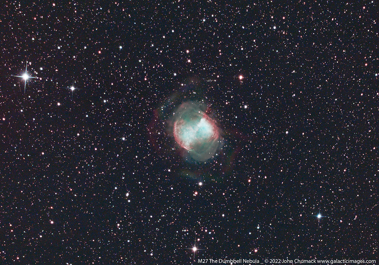 M27 The Dumbbell Nebula - A dying Star in Vulpecula