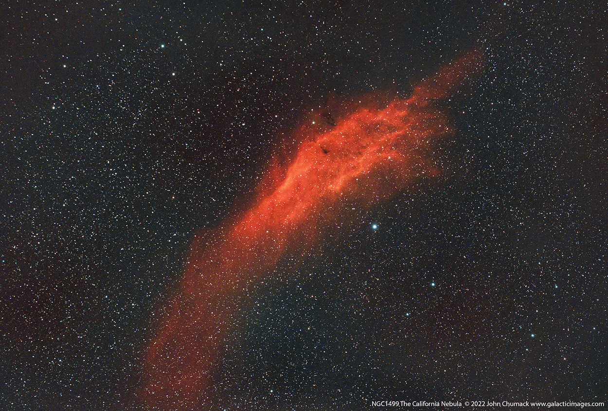 The California Nebula (NGC 1499/Sh2-220) is an emission nebula located in the constellation Perseus.