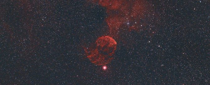 IC 443 Jelly Fish Nebula and M35 Open Star Cluster in Gemini along with the NGC 2174 Monkey Head Nebula