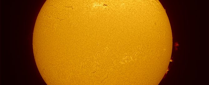 The Sun In Hydrogen Alpha Light on 02-26-2023 at 1859 UT