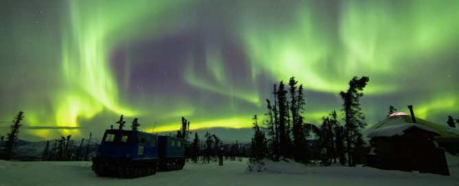 Green All Sky Aurora in the White Mountains of Alaska