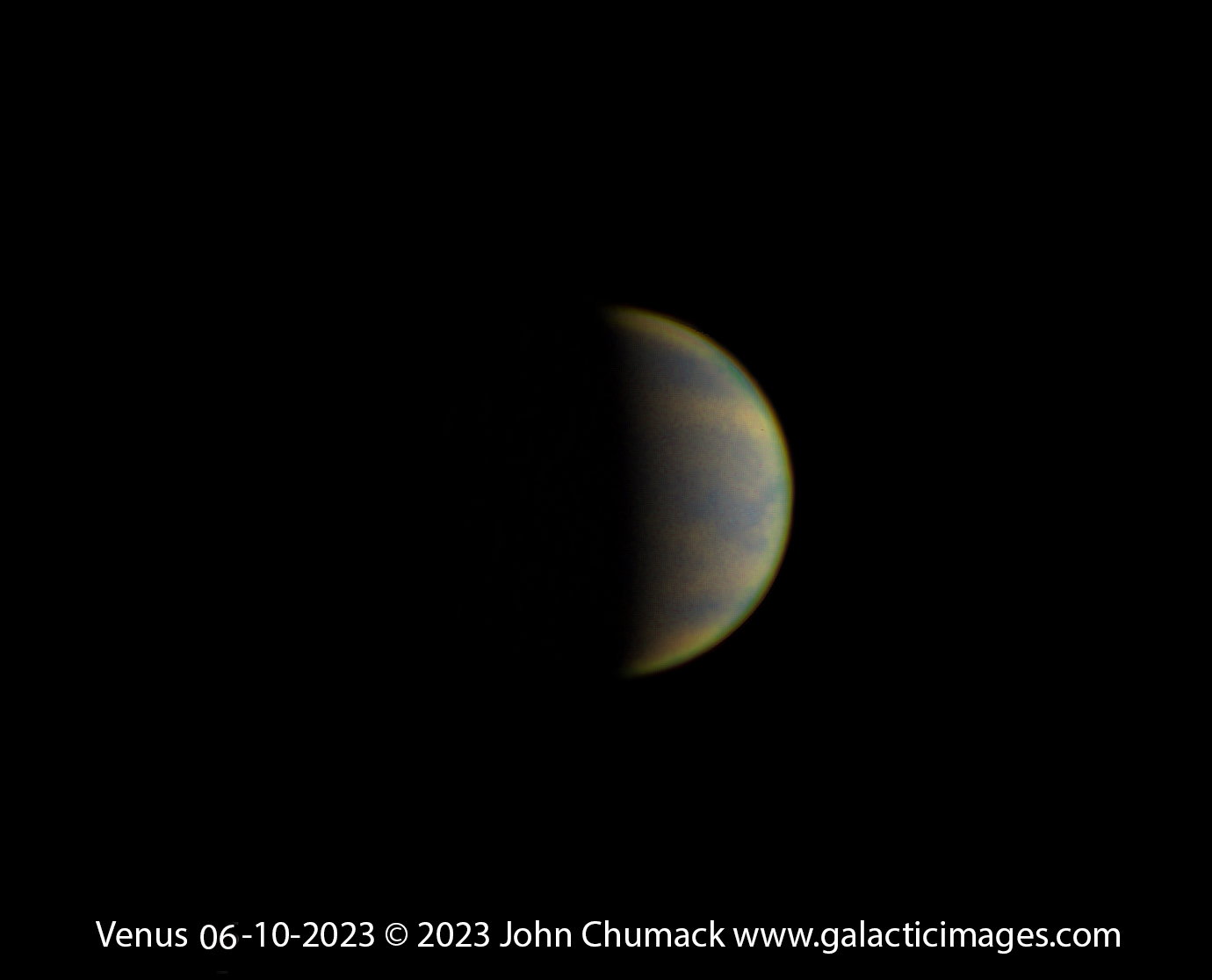 The Planet Venus in UV, IR, & G wavelengths