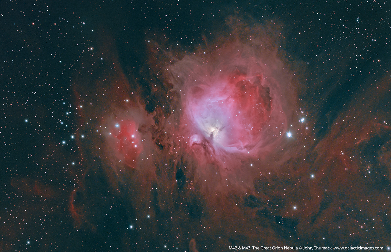 M42 and M43 The Great Orion Nebula Complexwith NGC 1973-75-77 The Running Man Nebula