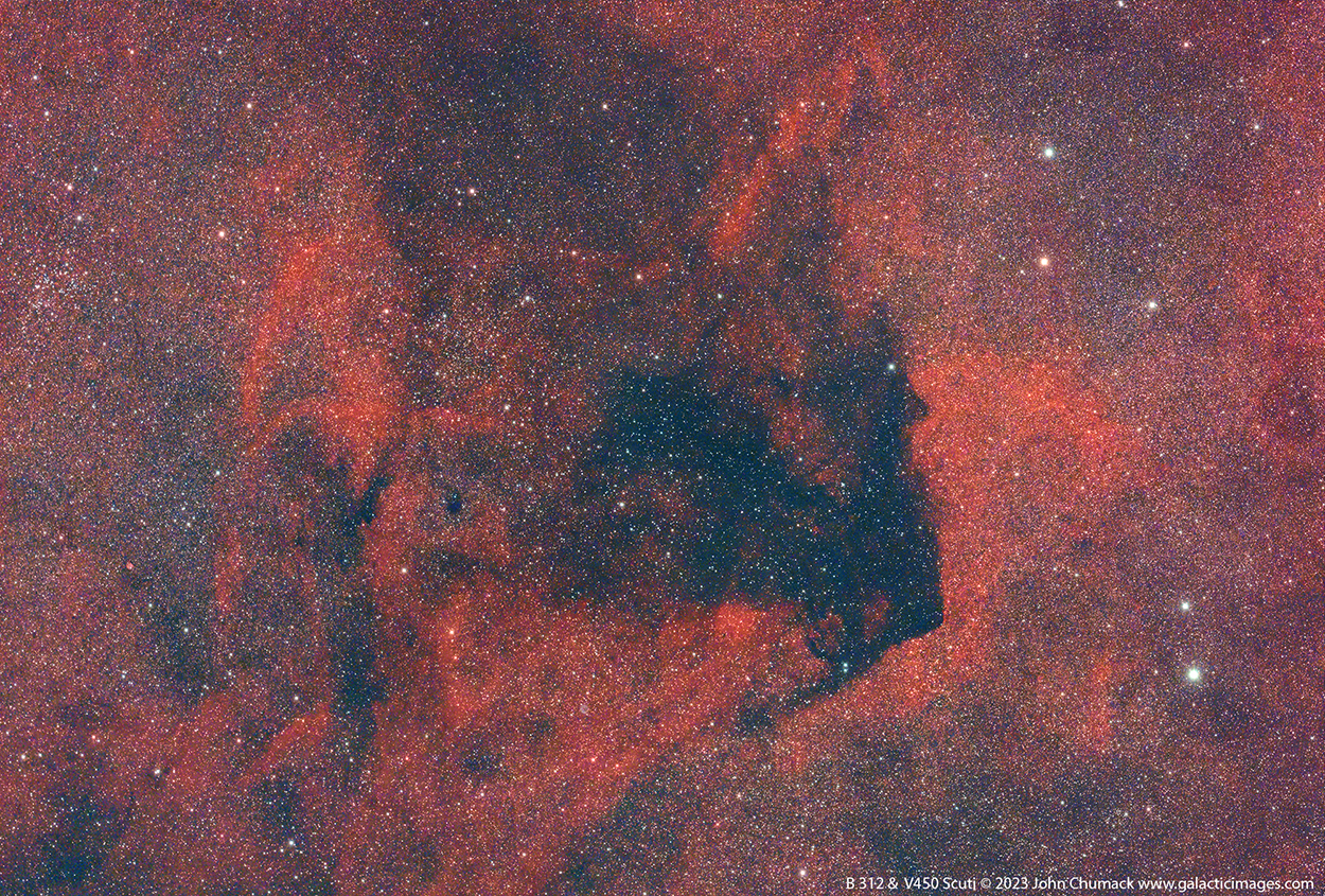 Barnard 312 Dark Nebula(LDN 379) & V450 Scuti & Gamma Scuti Region