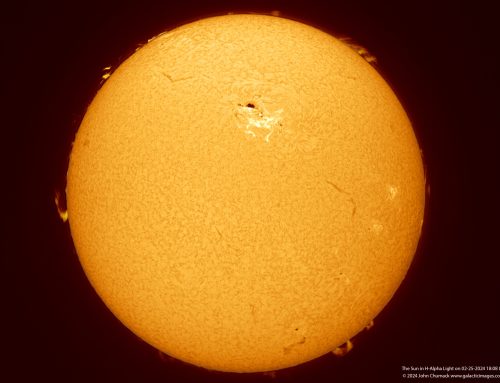 The Sun in H-Alpha Light on 02-25-2024