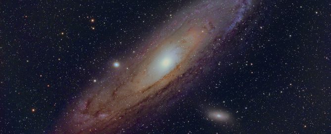 M31 The Great Andromeda Spiral Galaxy, through L-Quad filter