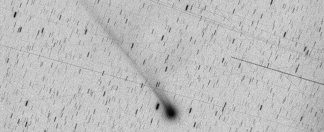 Comet C/2025 A6 Lemmon + High Traffic Satellite Trails