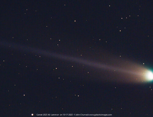 Comet 2025 A6 Lemmon on 10-17-2025 10:01 U.T.
