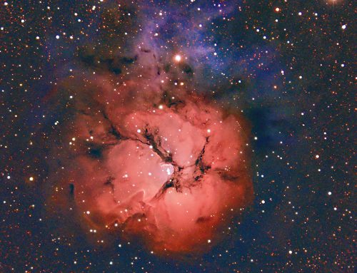 M20 The Trifid Nebula – A close-up view inside the complex.