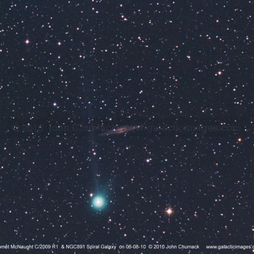 Comet McNaught R1 & NGC891