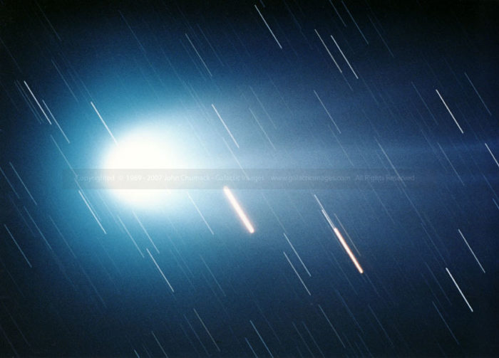 Comet Hyakutake photos Closeup