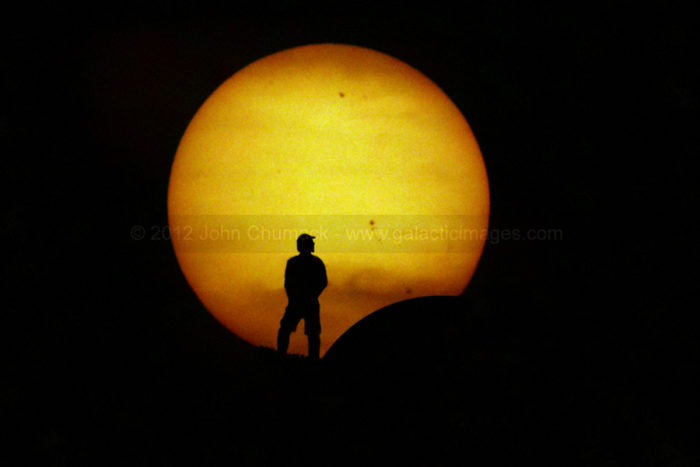 Solar Eclipse at Sunset Photos - A Self Portrait