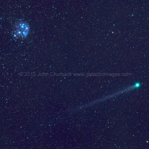 Comet Lovejoy C/2014 Q2 with M45 Pleiades Photo