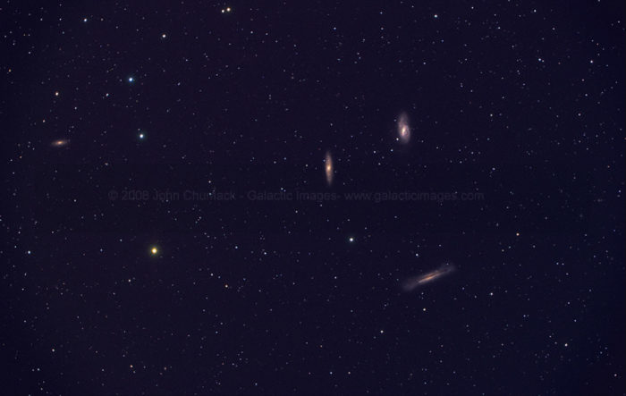 Leo Triplet Spiral Galaxies Photo