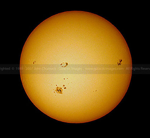 Giant Sunspot Groups Photos